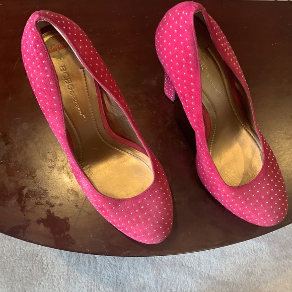 BCBG Generation Pink/Silver Shoes SZ 38 - Picture 3 of 6
